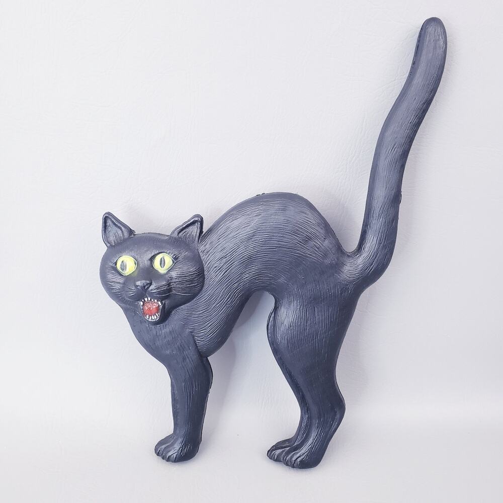 Vintage Don Featherstone Black Cat Blow Mold 1992 Union Products Inc Halloween